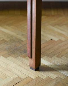 Midcentury Living Room Table w Black Glass Top and Six Chairs - 3349694