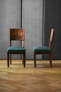 Midcentury Living Room Table w Black Glass Top and Six Chairs - 3349699