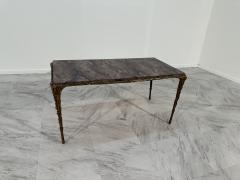 Midcentury Maison Bagues French Bronze Coffee Table 1970s - 3573038