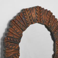 Midcentury Mirror in Carved Wood 1960s - 4608812