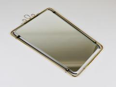 Midcentury Modern Brass Loops Wire Wall mirror Italy 1950s - 4298738