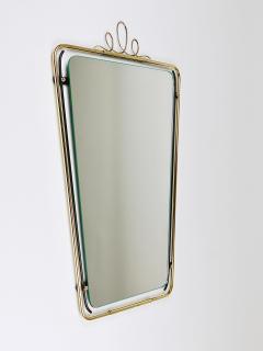 Midcentury Modern Brass Loops Wire Wall mirror Italy 1950s - 4298771