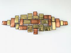 Midcentury Modern Metal Wall Sculpture - 4450817