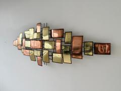 Midcentury Modern Metal Wall Sculpture - 4450819