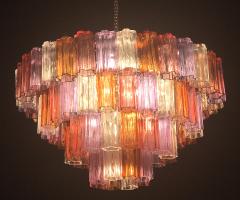 Midcentury Multicolored Murano Glass Tronchi Chandelier T Zuccheri for Venini - 948346