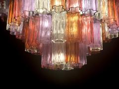 Midcentury Multicolored Murano Glass Tronchi Chandelier T Zuccheri for Venini - 948348