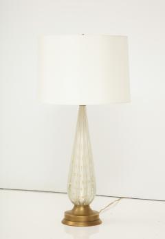 Midcentury Murano Glass Table Lamp with Gold Dust  - 3304148