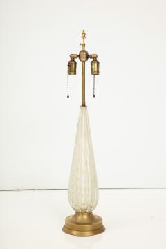 Midcentury Murano Glass Table Lamp with Gold Dust  - 3304149
