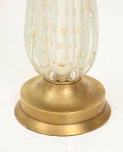 Midcentury Murano Glass Table Lamp with Gold Dust  - 3304151