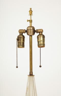 Midcentury Murano Glass Table Lamp with Gold Dust  - 3304153