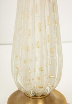 Midcentury Murano Glass Table Lamp with Gold Dust  - 3304154