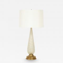 Midcentury Murano Glass Table Lamp with Gold Dust  - 3304804