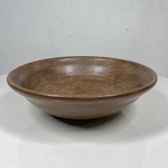 Midcentury Ozarka Pottery Bowl Hand Thrown Brown Stoneware St Joe Arkansas - 2890174