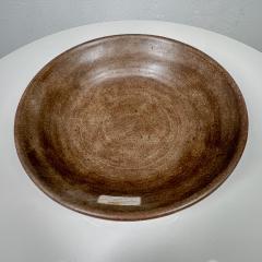 Midcentury Ozarka Pottery Bowl Hand Thrown Brown Stoneware St Joe Arkansas - 2890180