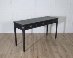Midcentury Painted Console Table with Drawers and Brass Details circa 1960 - 4223200