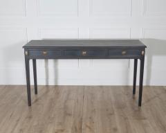 Midcentury Painted Console Table with Drawers and Brass Details circa 1960 - 4223253
