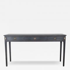 Midcentury Painted Console Table with Drawers and Brass Details circa 1960 - 4225697