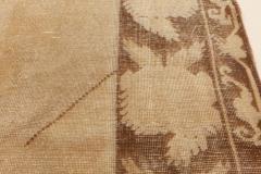 Midcentury Samarkand Beige and Brown Handwoven Wool Rug - 2457107