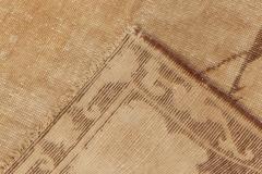 Midcentury Samarkand Beige and Brown Handwoven Wool Rug - 2457108