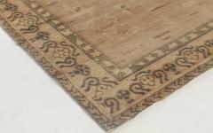 Midcentury Samarkand Brown Handwoven Wool Rug - 2441653