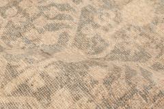 Midcentury Samarkand Gray Blue Beige and Brown Hand Knotted Wool Rug - 2456340