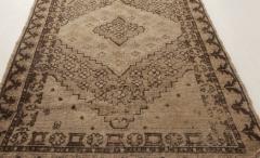 Midcentury Samarkand Handmade Wool Rug in Beige and Brown - 2456411
