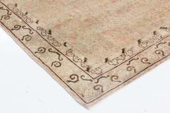 Midcentury Samarkand Handmade Wool Rug in Light Gray Beige Brown and Pink - 2456432