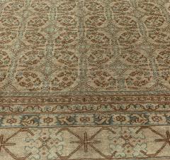 Midcentury Samarkand Handwoven Wool Rug in Chocolate Brown and Beige - 2456317