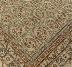 Midcentury Samarkand Handwoven Wool Rug in Chocolate Brown and Beige - 2456318