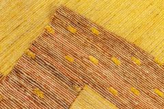 Midcentury Swedish Flat Weave Rug in Honey Yelllow - 3582576
