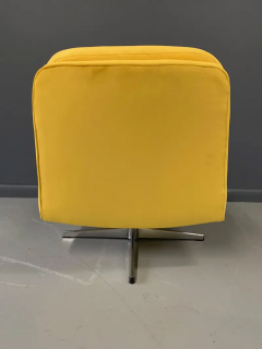 Midcentury Swivel Chair in Marigold Velvet - 2508599