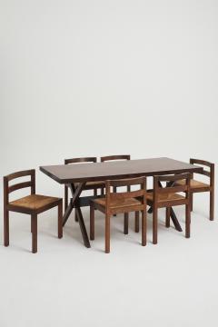 Midcentury Wenge Dining Table and Chairs - 3006258