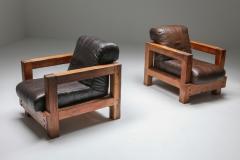 Midcentury Wooden Lounge Chairs 1960s - 1555752