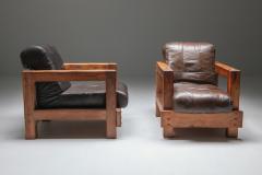 Midcentury Wooden Lounge Chairs 1960s - 1555755
