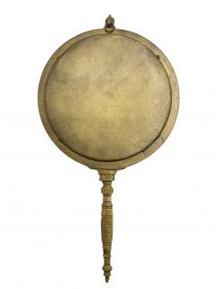 Middle Eastern Brass Hand Mirrror - 4675529