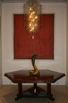 Middle Eastern Large Majolica Cobra Snake Sculpture - 4200932
