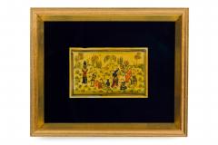 Middle Eastern Persian Framed of Women Gathered in Open Field - 4674862
