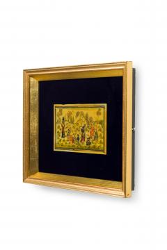 Middle Eastern Persian Framed of Women Gathered in Open Field - 4674863