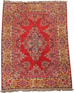 Middle Eastern Persian Red Blue and Beige Rug - 4662121