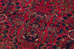Middle Eastern Persian Sarouk style wool carpet wiith a wide border - 4634113