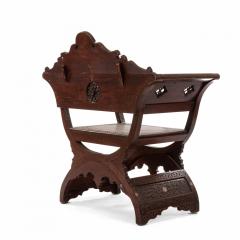 Middle Eastern Savonarola Style Arm Chair - 1403088