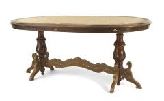 Middle Eastern Syrian Carved Fretwork Dining Table - 1429729