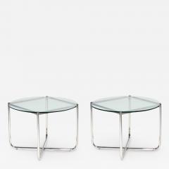 Mies van der Rohe Mr Side End Table Chrome and Glass for Knoll 1970 - 2819542