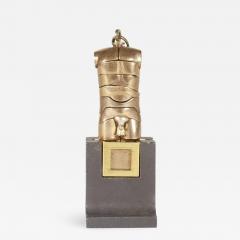 Miguel Ortiz Berrocal Berrocal Bronze Micro David Sculpture Pendant on Rare Original Stand - 702623