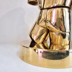 Miguel Ortiz Berrocal Golden Torero Opus Sculpture by Miguel Berrocal - 3006805