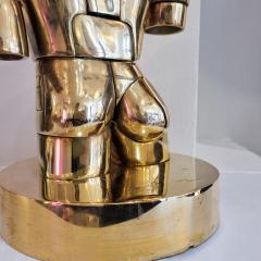 Miguel Ortiz Berrocal Golden Torero Opus Sculpture by Miguel Berrocal - 3006806