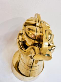 Miguel Ortiz Berrocal Mid Century Brass Richelieu Sculpture by Miguel Berrocal - 3005608