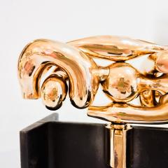 Miguel Ortiz Berrocal Mid Century Golden La Maja Sculpture by Miguel Berrocal - 3262075