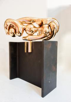 Miguel Ortiz Berrocal Mid Century Golden La Maja Sculpture by Miguel Berrocal - 3262080