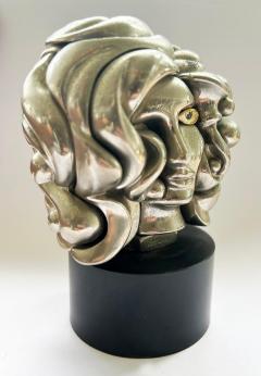 Miguel Ortiz Berrocal Miguel Ortiz Berrocal 1969 Portrait de Mich le Puzzle Sculpture - 4286067